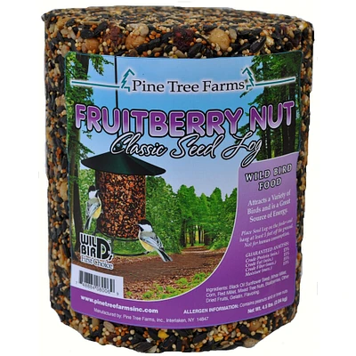 GC Home & Garden 7” Fruit Berry Nut Classic Seed Log Bird Food 68 oz.