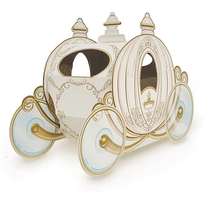 Party Central Club Pack of 12 White and Gold 3-D Cinderella Pumpkin Carriage Centerpieces 11"