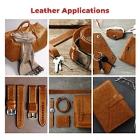 ELW Genuine American Leather Bison 8-9 oz (3.2-3.4mm) Pre-Cut - 4 to 23 SQ FT -Full Grain Leather Bison Hide DIY Craft Projects, Bag, Chap, Motorcycle, Clothing, Jewelry
