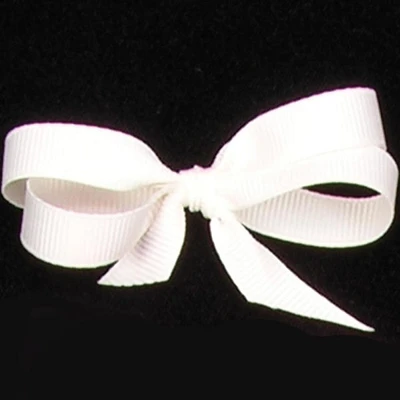 The Ribbon People Ivory Woven Edge Grosgrain Craft Ribbon 0.25" x 132 Yards