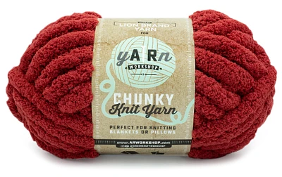 Lion Brand Ar Workshop Chunky Knit Yarn-Sangria