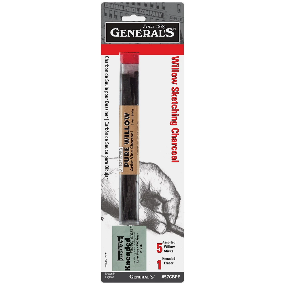 General Pencil Willow Sketching Charcoal Set