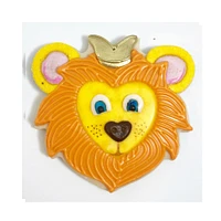 Lion Face Cookie Cutter 4 in B1569, CookieCutter.com, Tin Plated Steel, Handmade in the USA