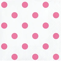 Party Central Club Pack of 192 and White 2-Ply Polka Dots Beverage Napkins 5