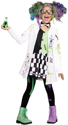 The Costume Center White and Black Mad Scientist Girl Child Halloween Costume - Medium