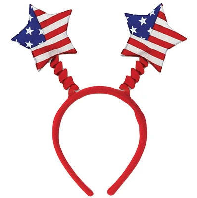 The Costume Center Red and White Patriotic Star Boppers Halloween Headband Costume Accessory - One Size