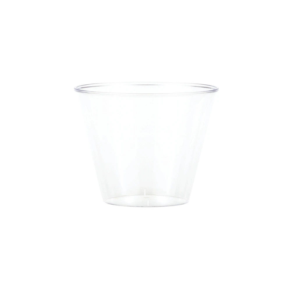 Party Central Club Pack of 96 Clear Classic Accented Glasses 9 oz.