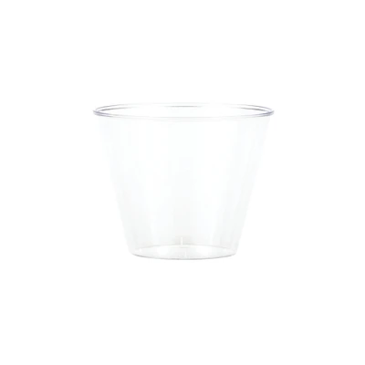 Party Central Club Pack of 96 Clear Classic Accented Glasses 9 oz.
