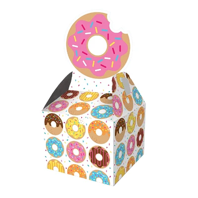 Party Central Pack of 48 Vibrantly Colored Donut Time Favor Box 9"