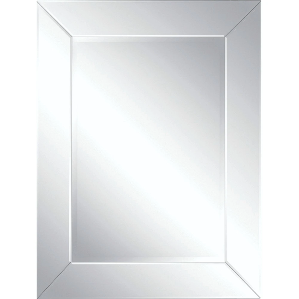 Signature Home Collection 40" Polished Framed Rectangular Wall Mirror