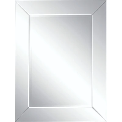 Signature Home Collection 40" Polished Framed Rectangular Wall Mirror
