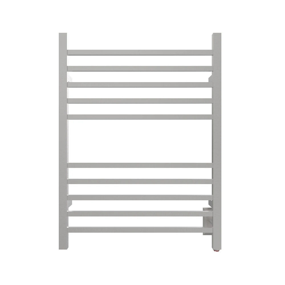 Amba Products 31.5" Stainless Steel Hardwired Square Brushed 10 Bar Towel Warmer