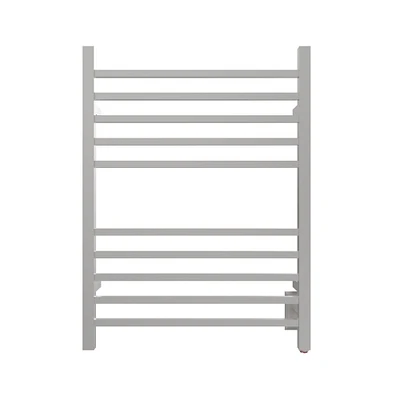 Amba Products 31.5" Stainless Steel Hardwired Square Brushed 10 Bar Towel Warmer