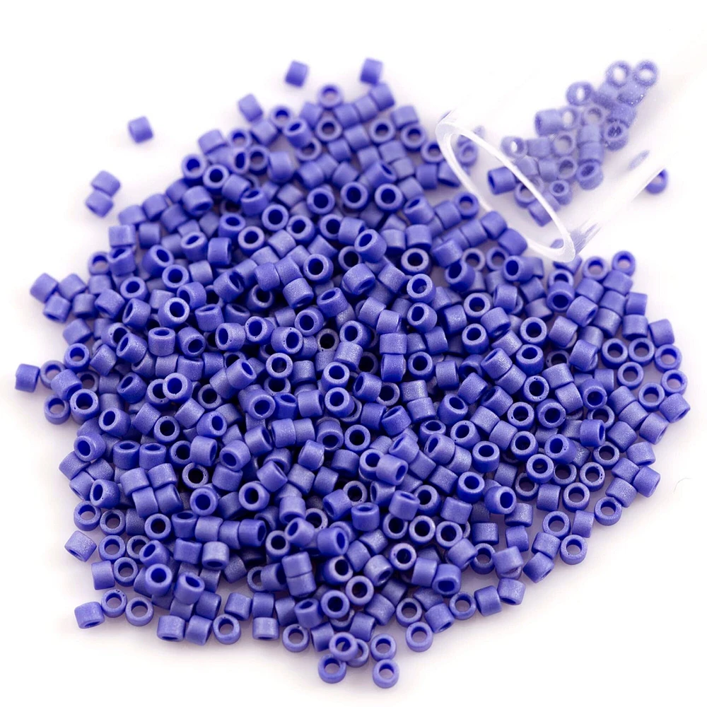 Miyuki Delica Seed Bead 11/0 Matte Opaque Cobalt Luster