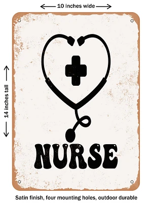 DECORATIVE METAL SIGN - Nurse