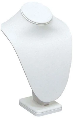 Necklace Bust Jewelry Display 7-1/2" Tall White