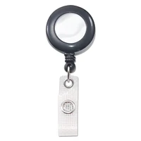 Advantus Deluxe Retractable ID Reel with Badge Holder 24 Extension Black 12/Box