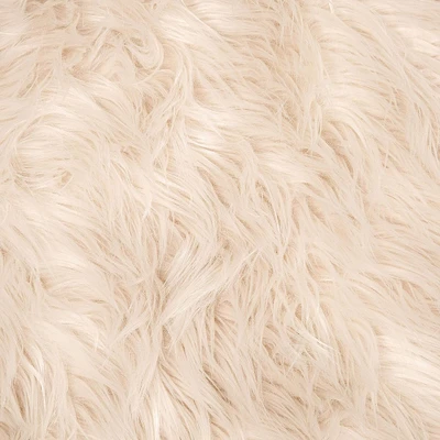 FabricLA Shaggy Faux Fur Fabric - 10" X 10" Inches Pre-Cut - Use Fake Fur Fabric for DIY, Craft Fur Decoration, Fashion Accessory, Hobby