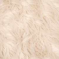 FabricLA Shaggy Faux Fur Fabric - 10" X 10" Inches Pre-Cut - Use Fake Fur Fabric for DIY, Craft Fur Decoration, Fashion Accessory, Hobby