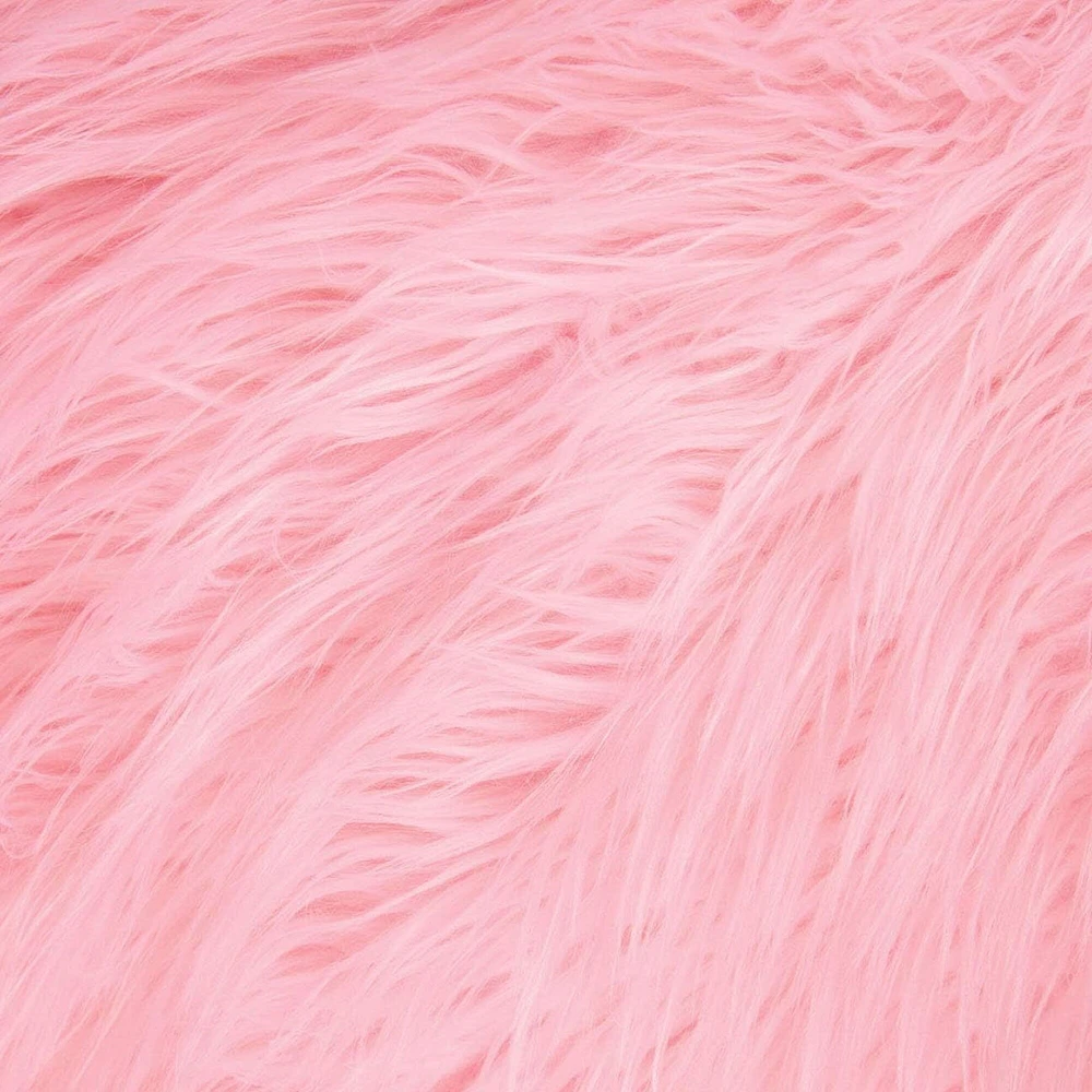 FabricLA Shaggy Faux Fur Fabric - 30" X 30" Inches Pre-Cut - Use Fake Fur Fabric for DIY, Craft Fur Decoration, Fashion Accessory, Hobby