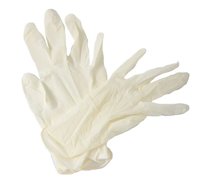 Grafix Edge Vinyl Gloves, White, 10/Pkg.