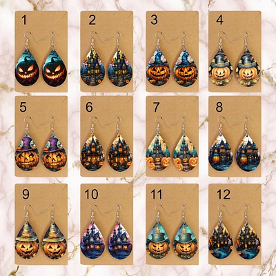 Spooky Teardrop Earrings