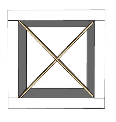 X Divider Cube Insert for Cube Storage Shelves