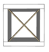 X Divider Cube Insert for Cube Storage Shelves