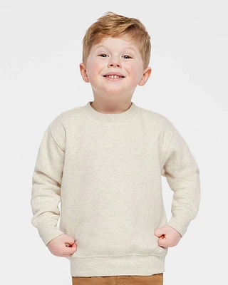 Rabbit Skins - Toddler Fleece Crewneck Sweatshirt | 7.5 oz./yd² (US), 60/40 cotton/polyester | Unlock unparalleled winter style with premium Crewneck Sweatshirt