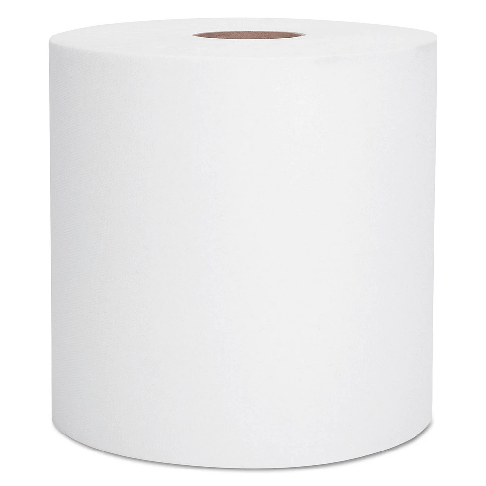 Scott Recycled Nonperforated Paper Towel Rolls, White