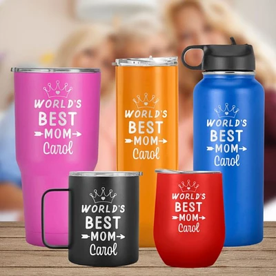 World's Best Mom, Mothers Day Gift, Gift for Her, custom Name Timbler, Mom Mug, Birthday Present