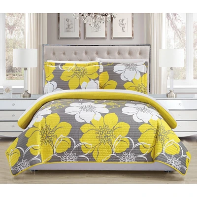 Chic Home   Floral Printed Quilt Set, Multiple Colors