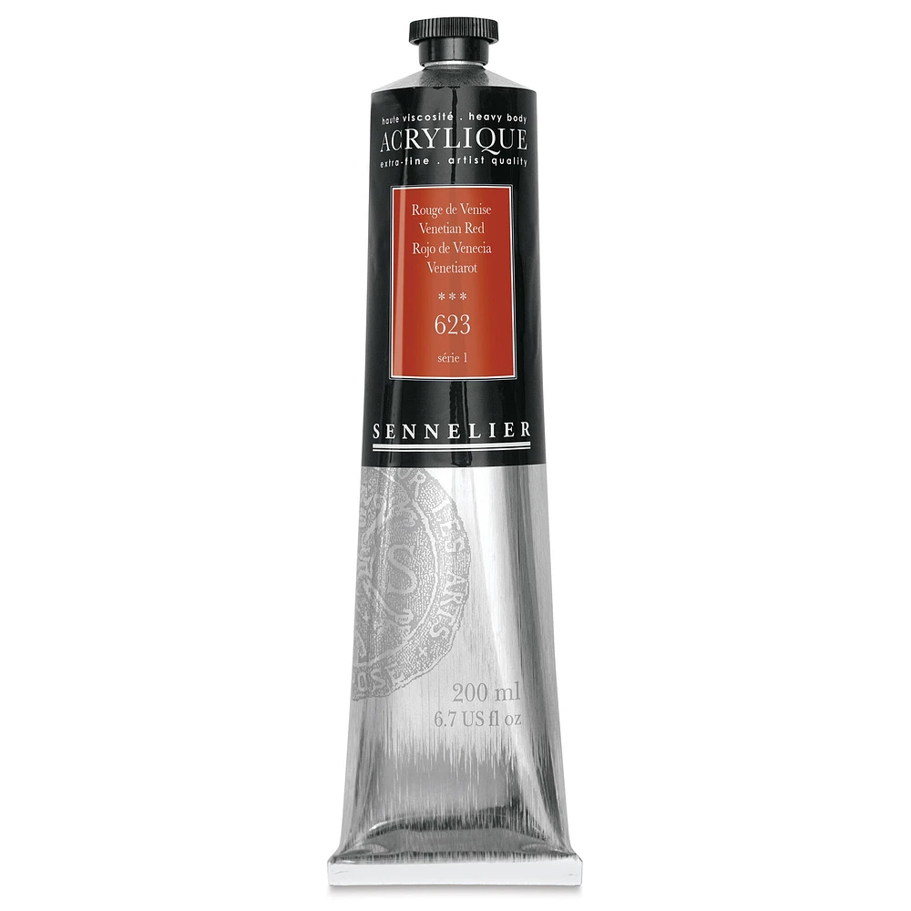 Sennelier Extra-Fine Artist Acryliques - Venetian Red, 200 ml tube