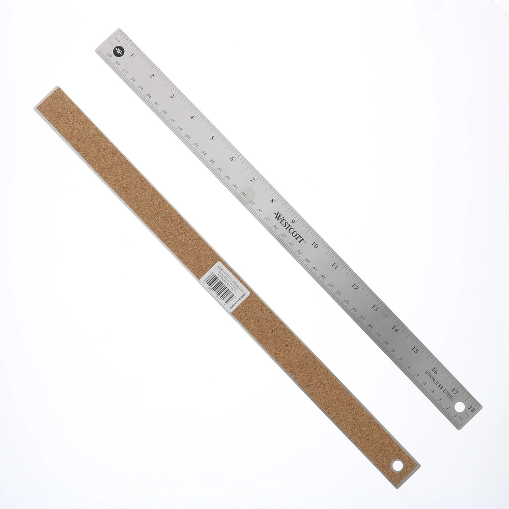 C-Thru Flexible Stainless Steel Ruler, 18"