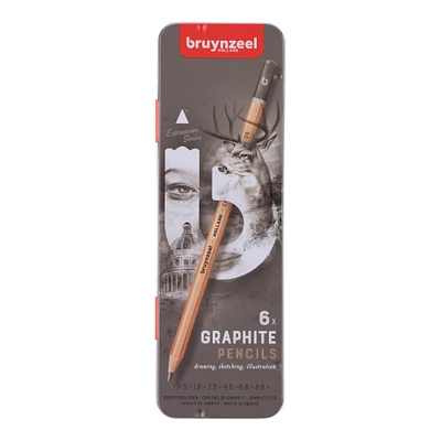 Bruynzeel Expression Graphite Set, 6-Pencils