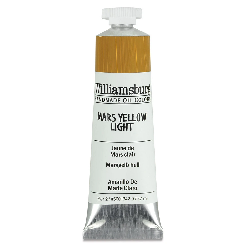 Williamsburg Handmade Oil Paint - Mars Yellow Light, 37 ml tube