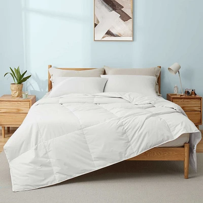 Puredown Lightweight White Goose Down and UltraFeather Comforter