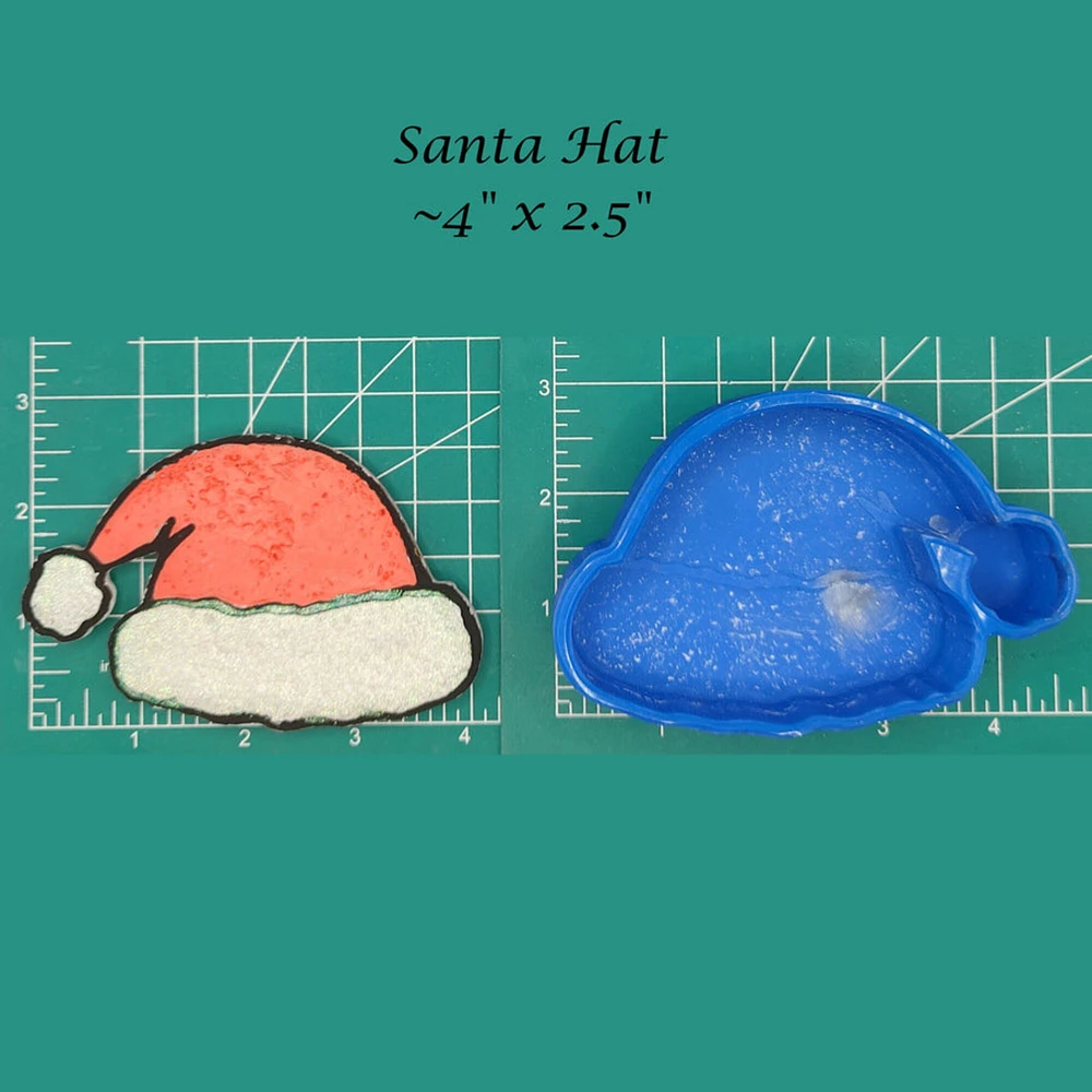 Santa Hat Silicone Freshie Mold