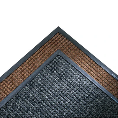 Crown Mats & Matting Super-Soaker Wiper Mat with Gripper Bottom, Polypropylene, 36 x 120, Dark Brown