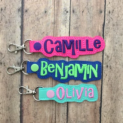 Personalized Snap Tag for Backpack