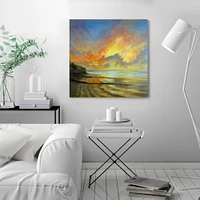 Sunset by Sandra Francis 10x10 Gallery Wrapped Canvas - Americanflat