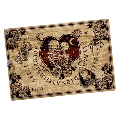 Urbalabs Wood Skeleton Couple Spirit Board Custom Design Laser Engraved Spirit Board Games for Adults Party Games Talking Board Handmade Woo