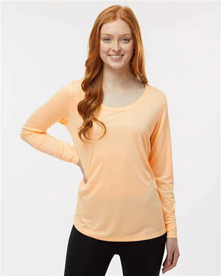 Women's Long SlWomen's Long Sleeve Tee| Your Wardrobe's Essential Fusion | 3.5 oz./yd² Tee, 100% microfiber performance polyester shirt | Ultimate Comfort
