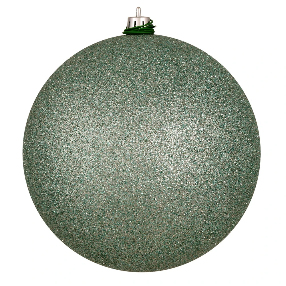 6" Frosty Mint Glitter Ball Drill 4/Bag