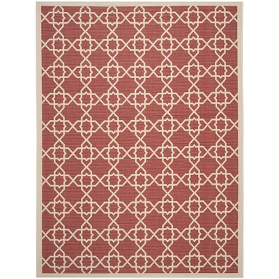 Safavieh   Outdoor CY6032-248 Courtyard Red / Beige Rug