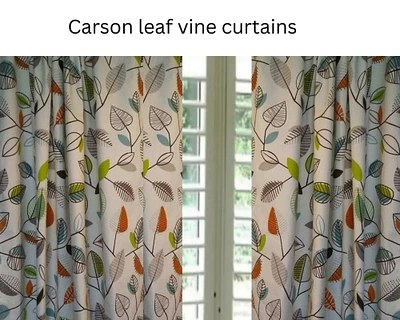Drapery Loft custom made Carson leaf vine curtains any length