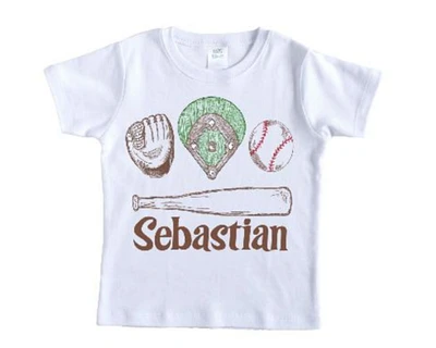 Baseball Trio Personalized Shirt - Short Sleeves - Long Sleeves