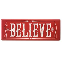 National Tree Company 31" Believe Horizontal Holiday Wall Sign