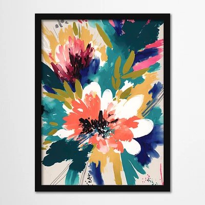 Floral Summer Vibe I by PI Creative Art  Framed Print - Americanflat