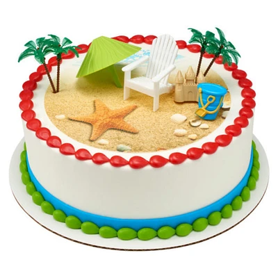 Beach Chair & Umbrella DecoSet® Cake Decoration 